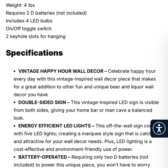 Happy Hour LED Sign - Picture 9 of 11